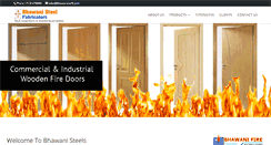Desktop Screenshot of bhawanisteels.com