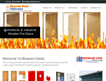 Tablet Screenshot of bhawanisteels.com